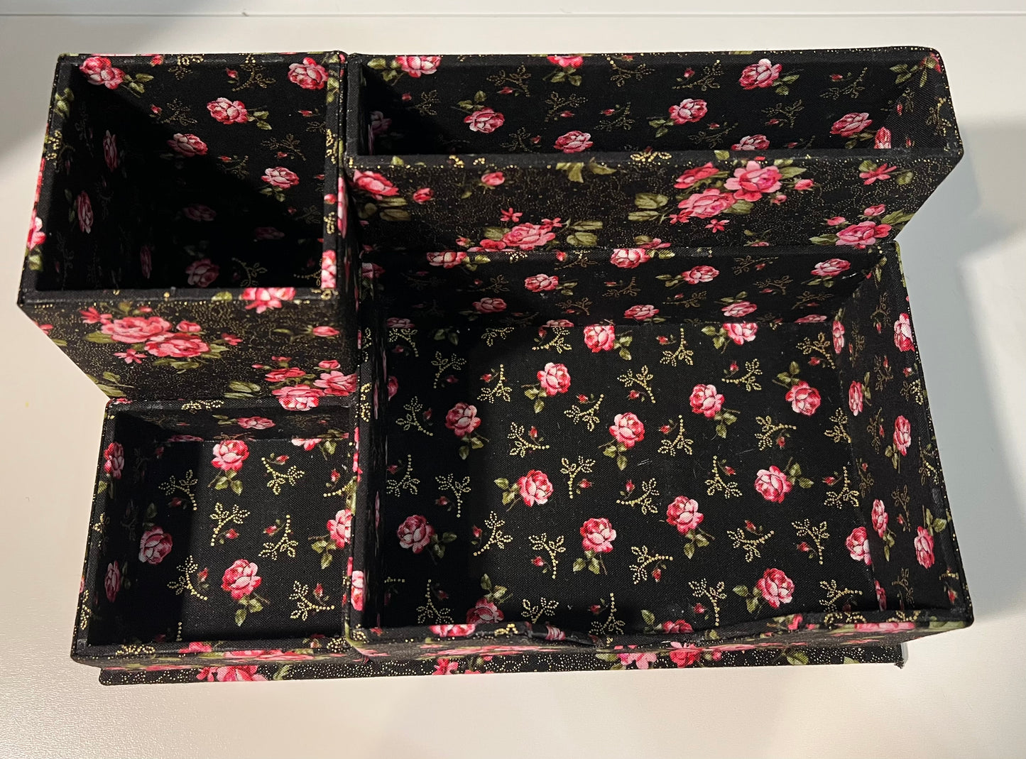 Desk Organizer - Black and Pink