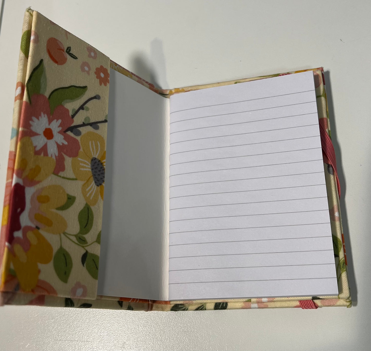 Small Covered Notepad - Yellow and Orange Spring Floral