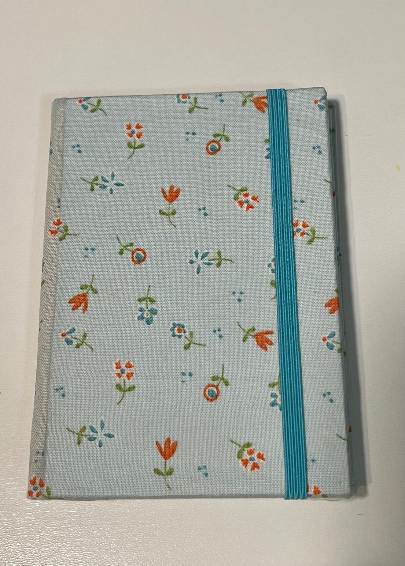 Small Covered Notepad - Blue and Pink Floral