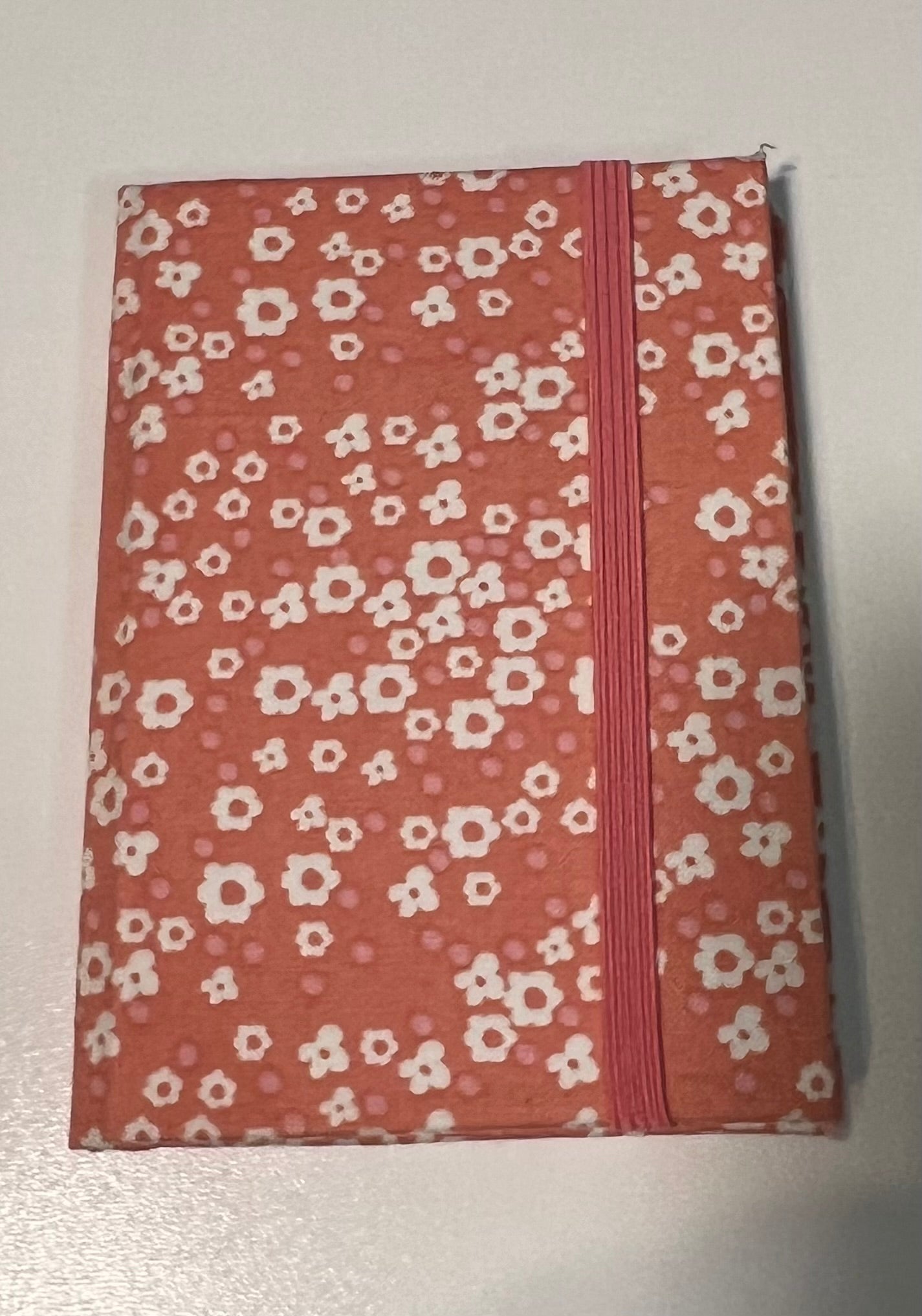 Small Covered Notepad - Pink/White Small Floral